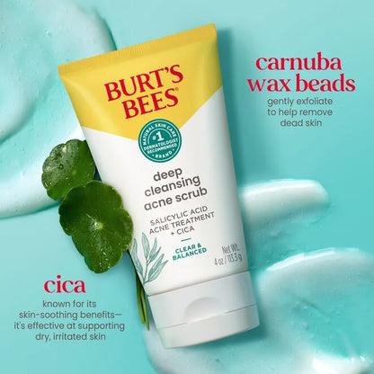 Clear & Balanced Deep Cleansing Acne Scrub with Salicylic Acid