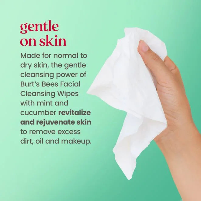 Facial Cleansing Towelettes with Cucumber & Mint
