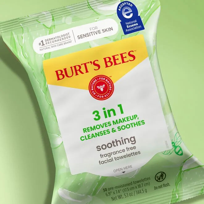 Sensitive Facial Cleansing Towelettes with Aloe Vera