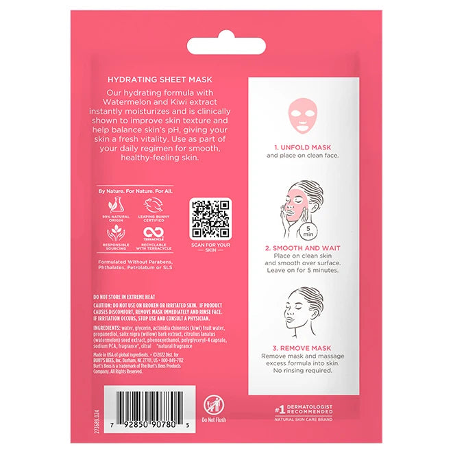 Hydrating Sheet Mask with Watermelon