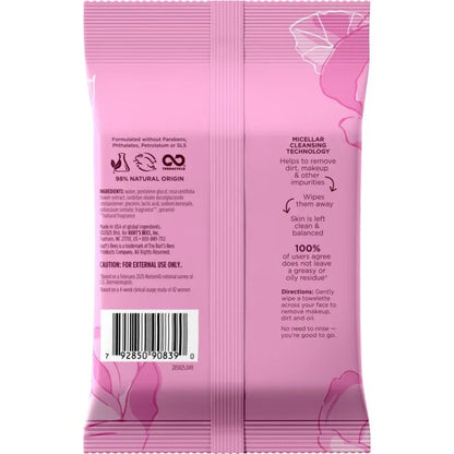 Micellar Makeup Removing Towelettes with Rose Water