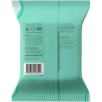 Facial Cleansing Towelettes with Cucumber & Mint