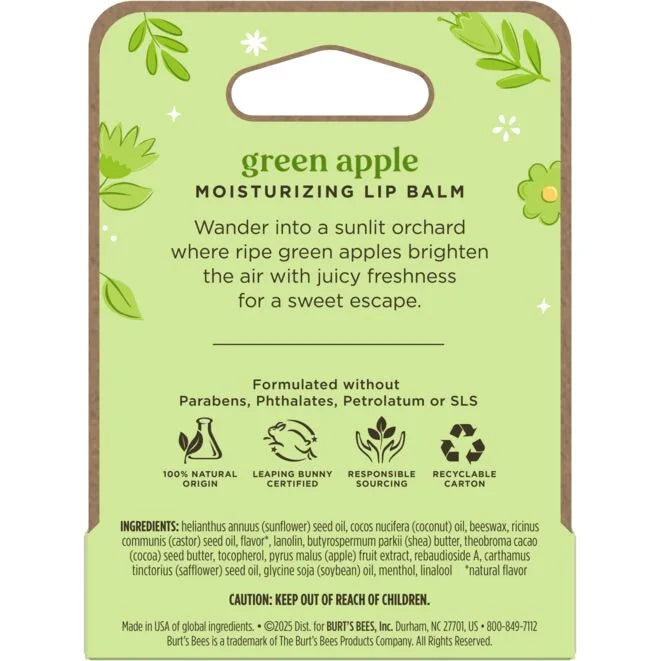 Green Apple Moisturizing Lip Balm – Limited Edition