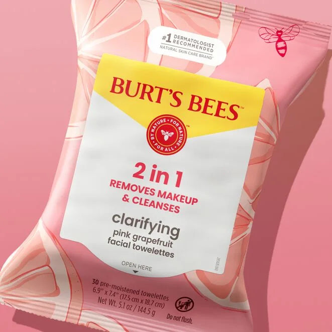 Facial Cleansing Towelettes with Pink Grapefruit