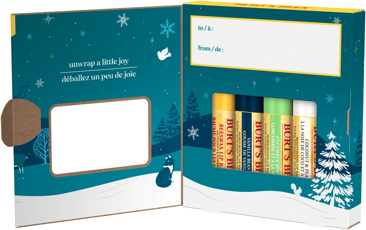 Beeswax Bounty Lip Balm Holiday Gift Set